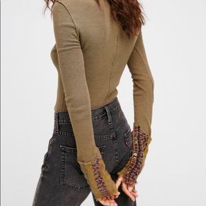 Free people art school cuff thermal
